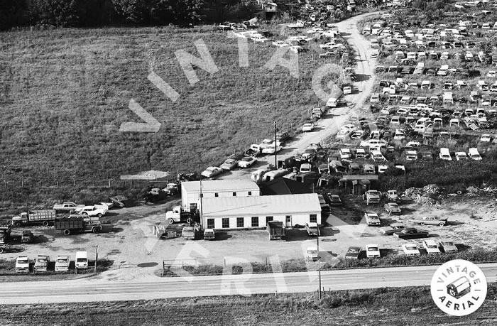 Diamond-T Ranch Drive-In Theatre - 1965 Aerial Of Junkyard